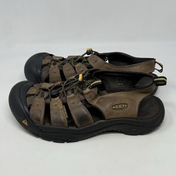 Keen Newport H2 Fisherman Sandals Mens 11 Brown Leather Hiking Waterproof Shoes main image 13